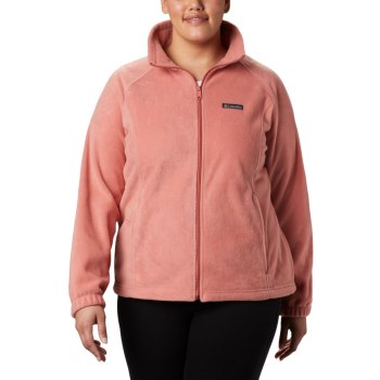 Columbia Benton Springs Full Zip Plus Size, Chamarras Coral Oscuro Para Mujer | 415672-HEY